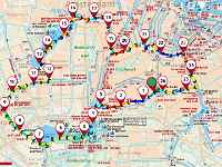 Route toertocht Amsterdam 18 juni 2018